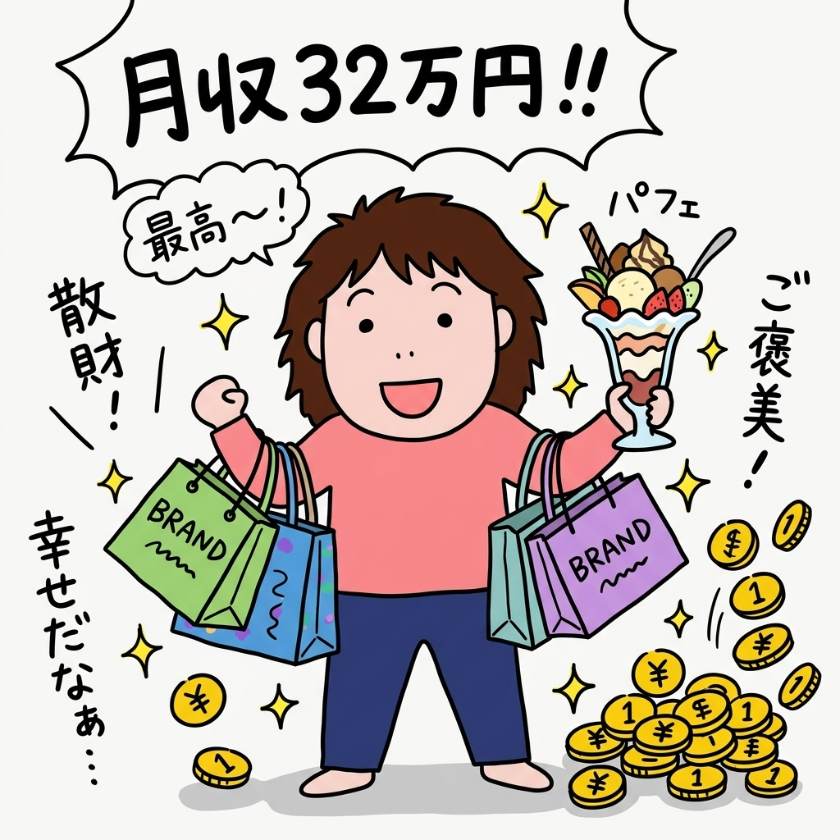ショッピングと自由な生活を楽しむ女の子